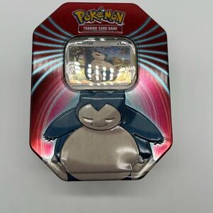 Pokémon Trading Card Game Tin with Snorlax (empty).